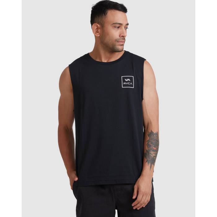 ルーカ Rvca 【 Mens Va All The Ways Muscle Shirts Mens Black 】 メンズ プルオーバー メンズ 黒いこと 黒いこと