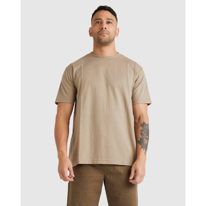 ルーカ Rvca 【 Mens  Basic T-Shirt Mens Dark Khaki 】 メンズ Tシャツ メンズ カーキ