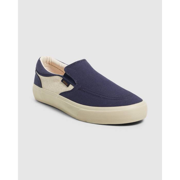 【★百貨店SALE★6/11真夜中2時迄】Kustom 【 Mens  Wide Slip On Sneakers Mens Hemp Navy 】 メンズ メンズ 紺色 米国海軍