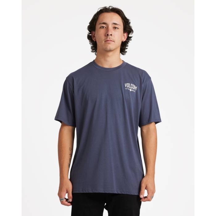 ボルコム Volcom 【 Mens Carbridge T-Shirt Mens Vintage Navy 】 メンズ Tシャツ メンズ vintage ビンテージ・ヴィンテージ 紺色 ネイビー