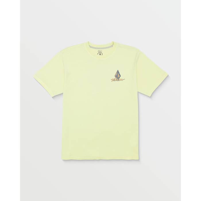 【★百貨店SALE★6/11真夜中2時迄】ボルコム Volcom 【 Mens Frothy Postcard T-Shirt Mens Muted Lime 】 メンズ ティーシャツ メンズ 菩提樹