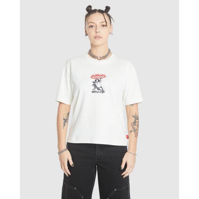 Worship 【 Womens Hold Up Regular Fit T-Shirt Womens Bone 】 レディース Tシャツ レディース