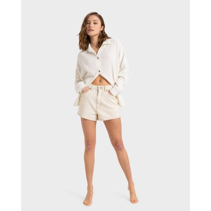 ロキシー Roxy 【 Womens Morning Time Top Womens Egret 】 レディース タイム レディース