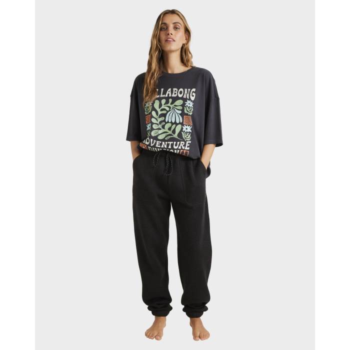 ビラボン Billabong 【 Womens Boundary Track Pants Womens Black Heather 】 レディース トラック レディース 黒色 ブラック heather ヘザー