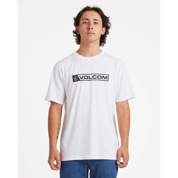 ボルコム Volcom 【 Mens Blocker T-Shirt Mens White 】 メンズ プルオーバー メンズ 白いこと 白いこと