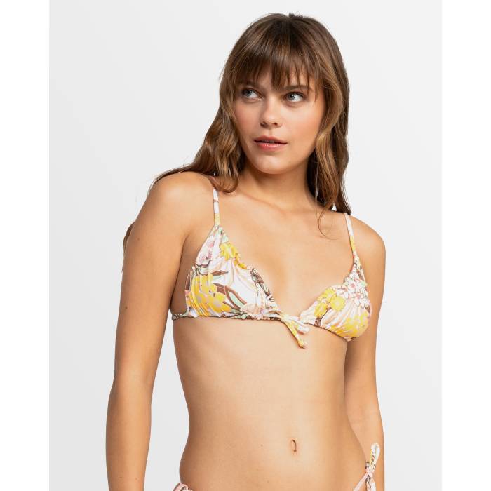 ロキシー Roxy 【 Womens Playa Paradise Reversible Bikini Top Womens White Viva La Vida 】 レディース パラダイス リバーシブル レディース 白色 ホワイト ロサンゼルス｜スニケス