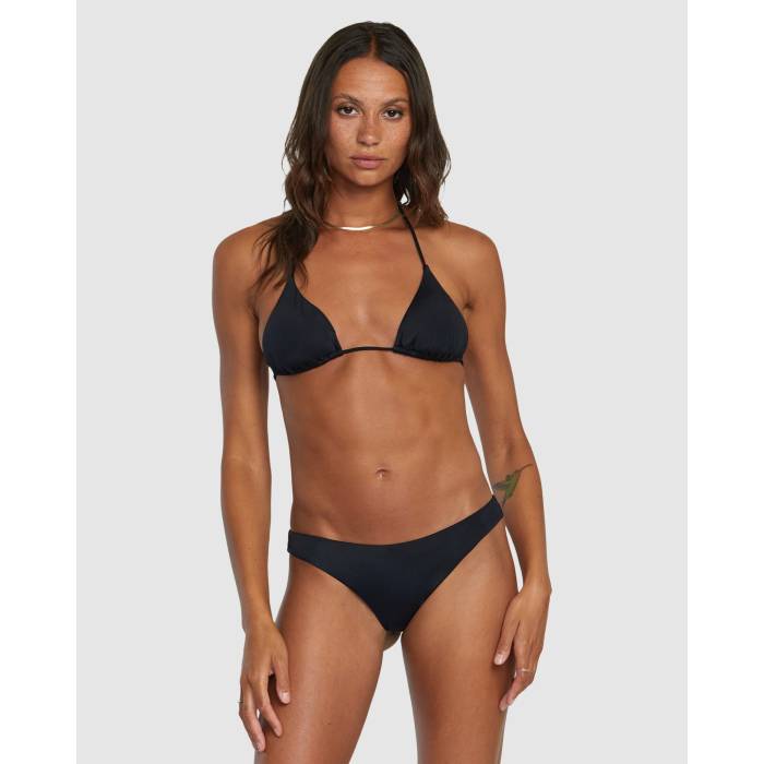 ルーカ Rvca 【 Womens Solid Halter Triangle Bikini Top Womens Black 】 レディース ソリッド レディース 黒色 ブラック｜スニケス