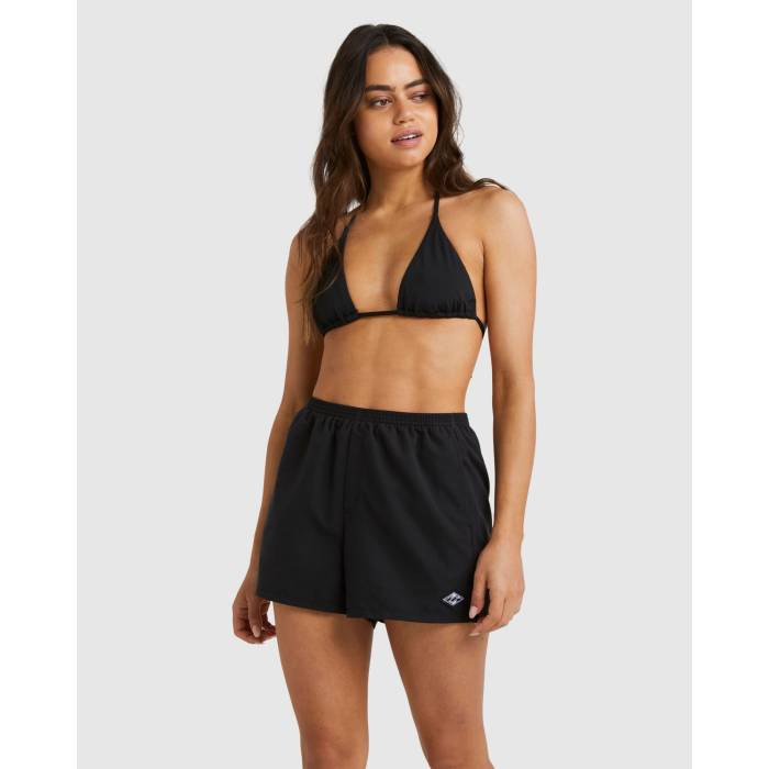 【★百貨店SALE★6/11真夜中2時迄】散らし広告ボン Billabong 【 Womens Sandbar Boardshorts Womens Black 】 レディース レディース 黒いこと 黒いこと
