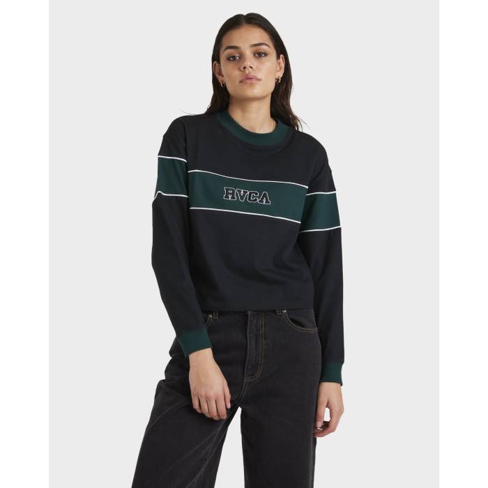 ルーカ Rvca 【 Womens Spectate Crew Neck Womens Rvca Black 】 レディース クルー レディース RVCA ルーカ 黒色 ブラック
