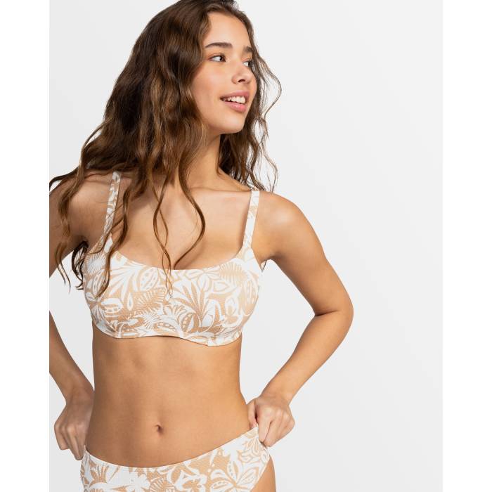 【★百貨店SALE★6/11真夜中2時迄】ロキシー Roxy 【 Womens Palm Palm Hidden Underwire Dcup Bikini Top Womens Ginger Root Suntrip Swim 】 レディース レディース