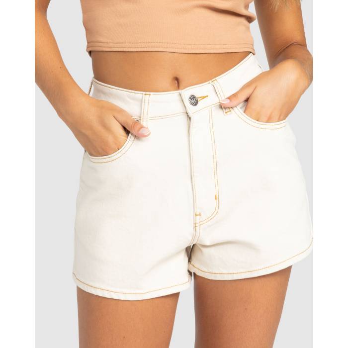 ロキシー Roxy 【 Womens Chlo Natural Denim Shorts Womens Natural 】 レディース 自然的 ジーンズ さる股引き レディース 自然的 レディースファッション-パンツ-ボトムス