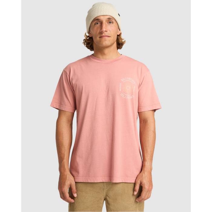 ビラボン Billabong 【 Mens Sunrise Premium T-Shirt Mens Dusty Rose 】 メンズ Premium プレミアム Tシャツ メンズ Rose ローズ