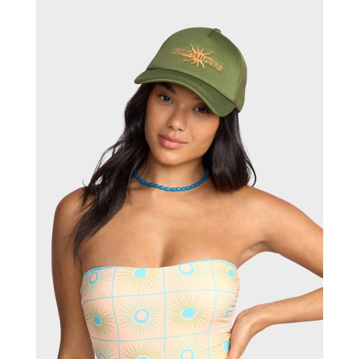 【★百貨店SALE★6/11夜夜中2時迄】散らし広告ボン Billabong 【 Womens Across Waves Hat Womens Luv Army 】 レディース レディース 正規陸軍