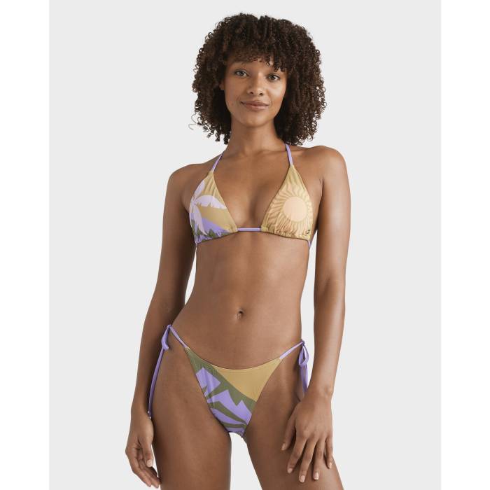 【★百貨店SALE★6/11真夜中2時迄】散らし広告ボン Billabong 【 Womens Feel The Heat Remi Tri Bikini Top Womens Cadet 】 レディース 熱気 レディース