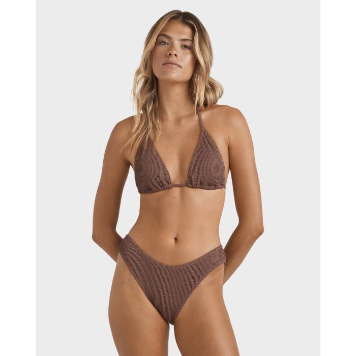 【★百貨店SALE★6/11真夜中2時迄】散らし広告ボン Billabong 【 Womens Hi Remi Tri Bikini Top Womens Espresso 】 レディース レディース