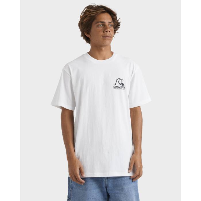 【★百貨店SALE★6/11十二時2時迄】クイックしろがね色 Quiksilver 【 Mens Under The Lip T-Shirt Mens White 】 メンズ プルオーバー メンズ 白いこと 白いこと