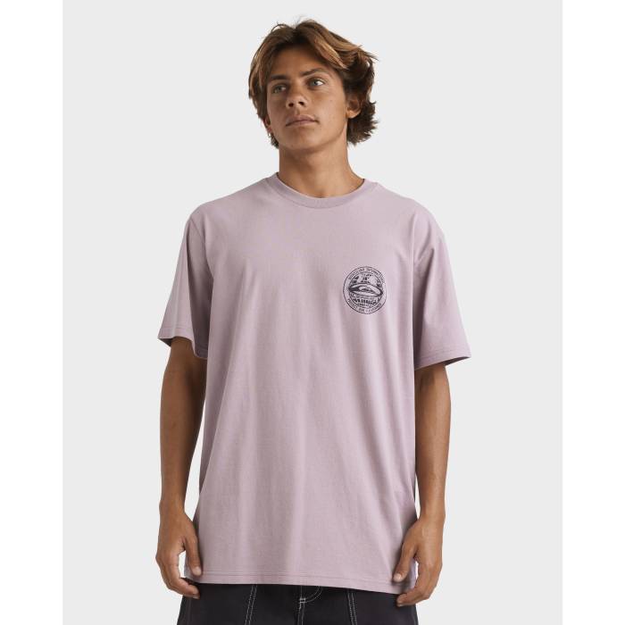 【★百貨店SALE★6/11十二時2時迄】クイックしろがね色 Quiksilver 【 Mens Quik Intl T-Shirt Mens Elderberry 】 メンズ プルオーバー メンズ