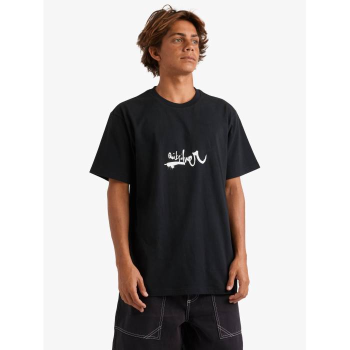 クイックシルバー Quiksilver 【 Mens Impaired T-Shirt Mens Black 】 メンズ Tシャツ メンズ 黒色 ブラック｜スニケス