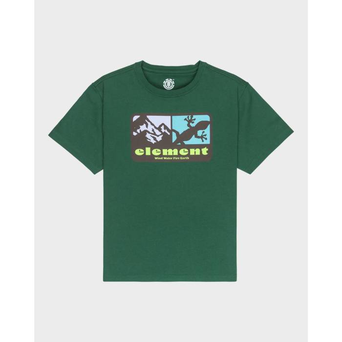 【★百貨店SALE★6/11真夜中2時迄】化学元素 Element 【 Boys 8-16 Memory T-Shirt Boys Dark Green 】 ティーシャツ お坊っちゃん キッズ green 緑・緑であること