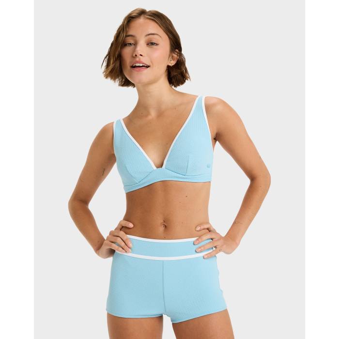 ロキシー Roxy 【 Womens Lauai Hidden D Cup Bikini Top Womens Sky Blue 】 レディース レディース スカイ 青色 ブルー