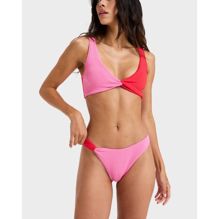 【★百貨店SALE★6/11真夜中2時迄】ロキシー Roxy 【 Womens Lagos High Leg Cheeky Bikini Bottom Womens Tomato 】 レディース ご機嫌 ズボン ボトムス レディース