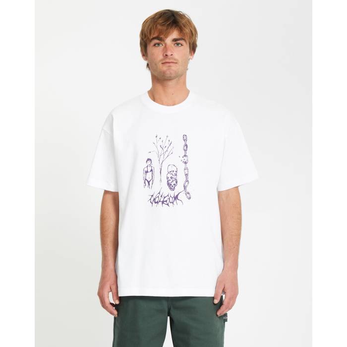 ボルコム Volcom 【 Mens Poetic Dess Loose T-Shirt Mens White 】 メンズ プルオーバー メンズ 白いこと 白いこと