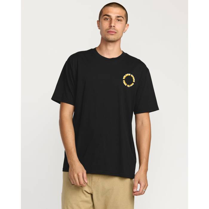 ボルコム Volcom 【 Mens Daylighter T-Shirt Mens Black 】 メンズ プルオーバー メンズ 黒いこと 黒いこと