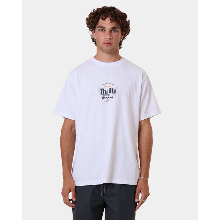 Thrills 【 Mens Og Strength T-Shirt Mens White 】 メンズ ストレングス Tシャツ メンズ 白色 ホワイト｜スニケス