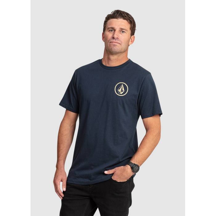 【★百貨店SALE★6/11真夜中2時迄】ボルコム Volcom 【 Mens Mini Circle Stone T-Shirt Mens Navy 】 メンズ ティーシャツ メンズ 紺色 米国海軍