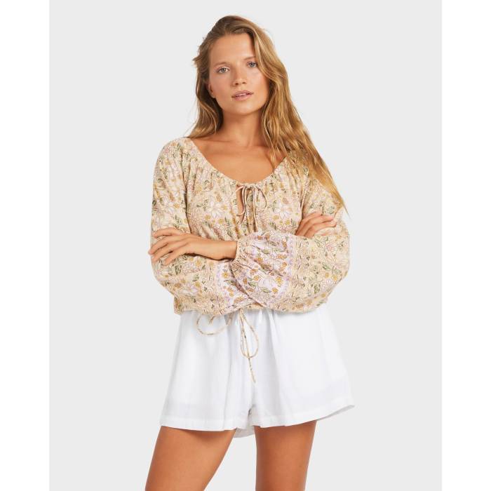 ロキシー Roxy 【 Womens Garland Blouse Womens Stone 】 レディース レディース