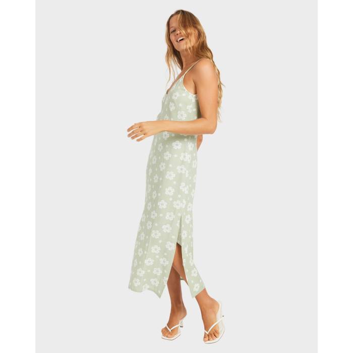 ロキシー Roxy 【 Womens Blossom Slip Midi Dress Womens Sage 】 レディース ドレス レディース