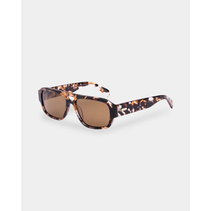 Sito 【 Atlas Sunglasses Unisex Pebble Tort Brown 】 サングラス ユニセックス 茶色 ブラウン
