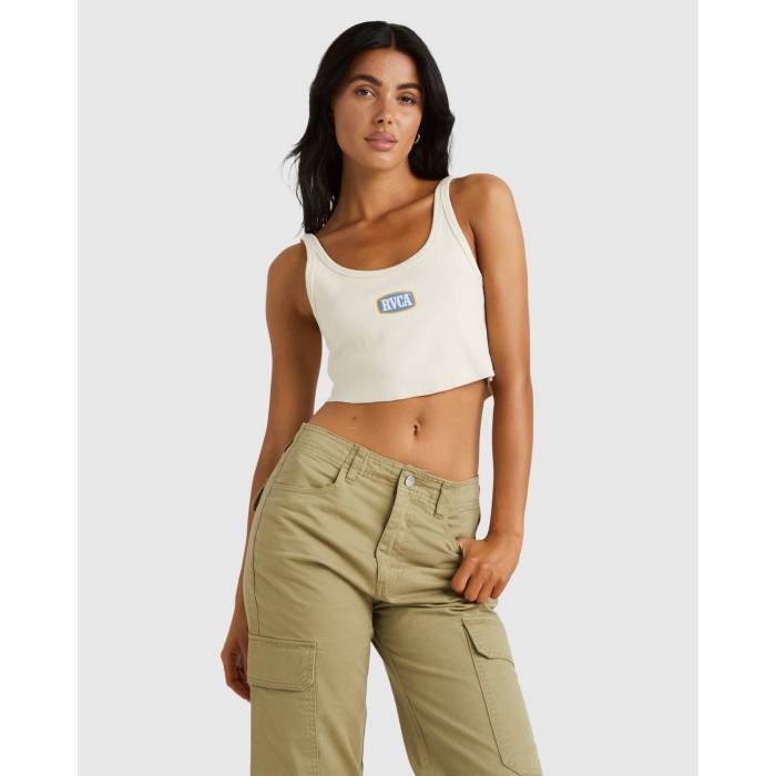 ルーカ Rvca 【 Womens Old West Scooped Tank Top Womens Natural 】 レディース タンクトップ レディース ナチュラル 11,026円