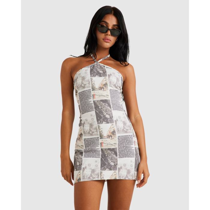 ルーカ Rvca 【 Womens Kyoto Halter Mini Dress Womens Whisper White 】 レディース 御召しもの レディース 白いこと 白いこと