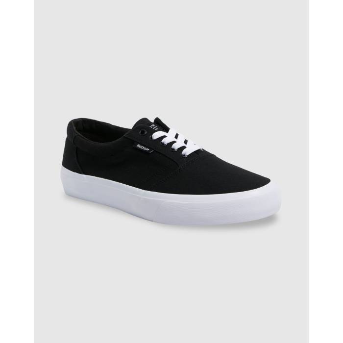 Kustom 【 Mens Central Wide Sneakers Mens Black White 】 メンズ メンズ 黒いこと 黒いこと 白いこと 白いこと