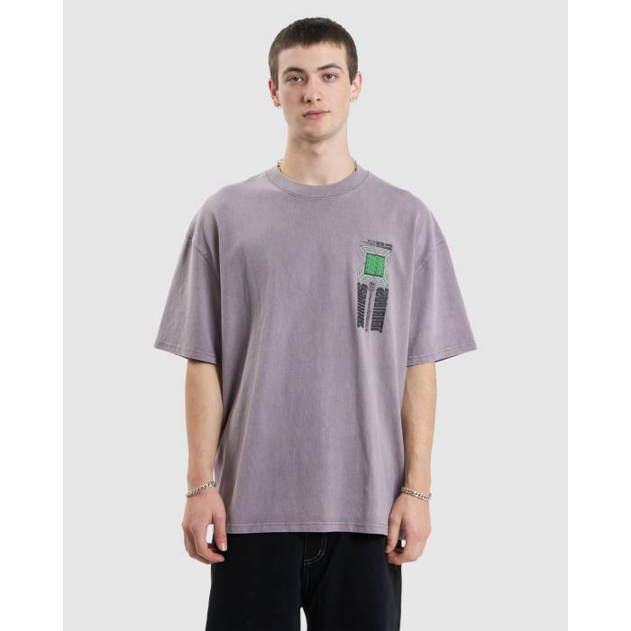 【★百貨店SALE★6/11真夜中2時迄】Thrills 【 Mens Vibrations Box Fit Oversize T-Shirt Mens Mineral Gray 】 メンズ ボックス席 ティーシャツ メンズ gray 薄墨色・薄墨色・薄墨色