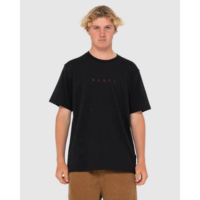 ラスティ Rusty 【 Boys 8-15 Short Cut 2 T-Shirt Mens Black 2 】 Tシャツ メンズ 黒色 ブラック 12,358円