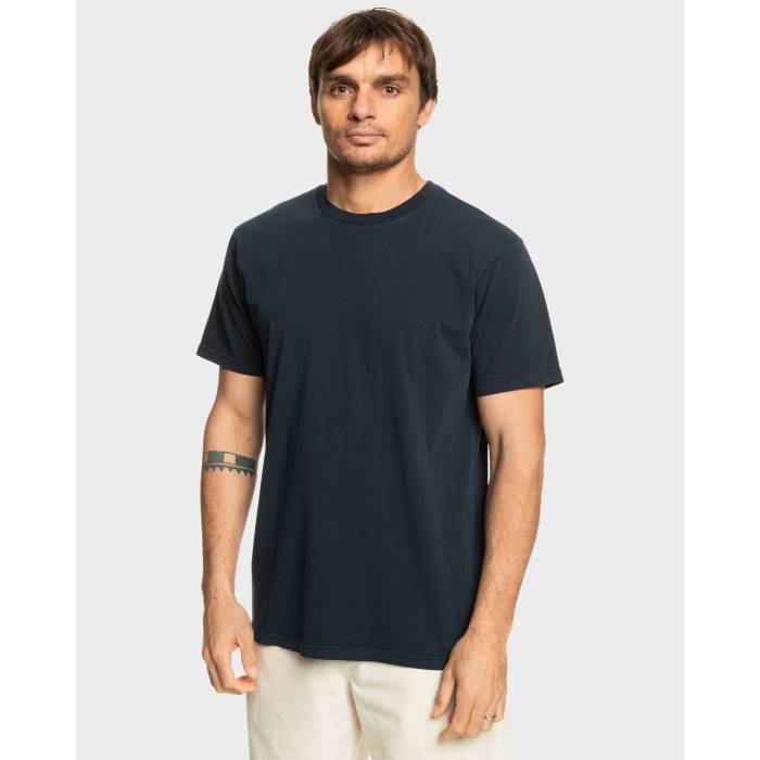 クイックシルバー Quiksilver 【 Mens Salt Water Crew T-Shirt Mens Dark Navy 】 メンズ クルー Tシャツ メンズ 紺色 ネイビー