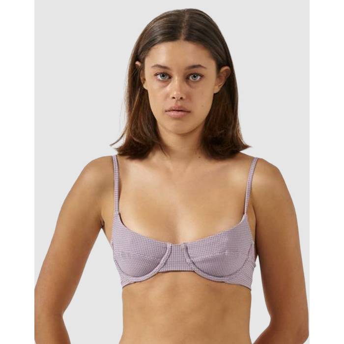 【★百貨店SALE★6/11真夜中2時迄】Thrills 【 Womens Paradise Code Underwire Bikini Top Womens Storm Grey 】 レディース エデンの園 レディース 薄墨色 薄墨色