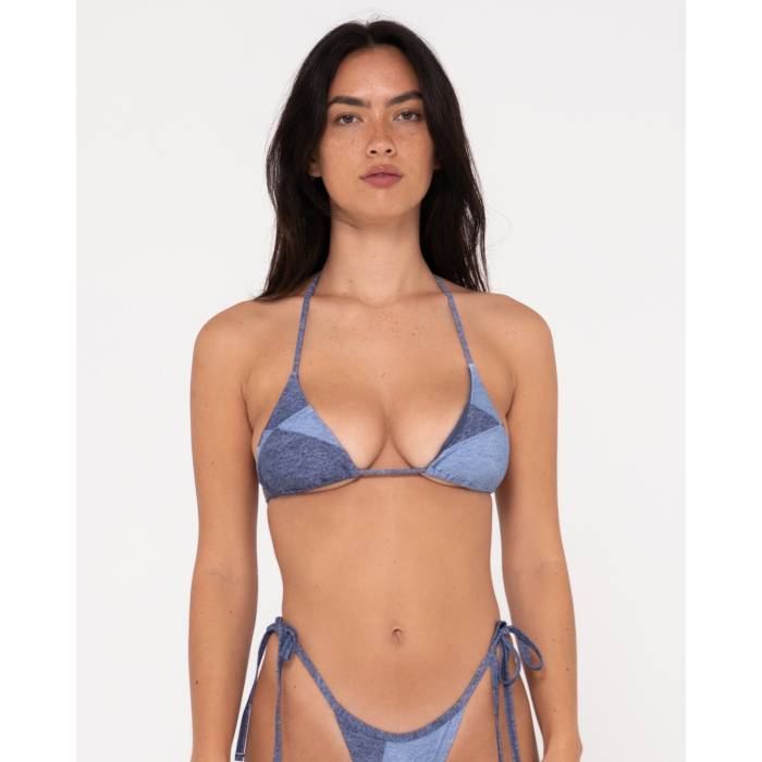 【★百貨店SALE★6/11真夜中2時迄】ラスティ Rusty 【 Womens Britney Patchwork Multiway Bikini Top Womens Navy 】 レディース レディース 紺色 米国海軍