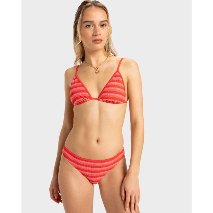 【★百貨店SALE★6/11真夜中2時迄】ロキシー Roxy 【 Womens Jasmin Bikini Bottom Womens Poppy Red 】 レディース ジャスミン ズボン ボトムス レディース Red 赤・赤いこと