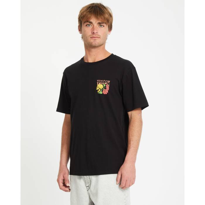 ボルコム Volcom 【 Mens Tooflow Bsc T-Shirt Mens Black 】 メンズ プルオーバー メンズ 黒いこと 黒いこと