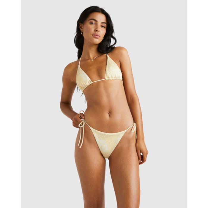 【★百貨店SALE★6/11真夜中2時迄】ルーカ Rvca 【 Womens Floral Collage Medium Tie Side Bikini Bottom Womens Sahara Sun 】 レディース タイ ズボン ボトムス レディース
