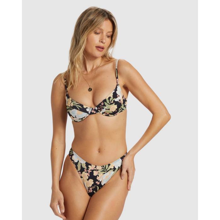 【★百貨店SALE★6/11真夜中2時迄】散らし広告ボン Billabong 【 Womens Lost Cove Morgan Underwire Bikini Top Womens Black Pebble 】 レディース レディース 黒いこと 黒いこと