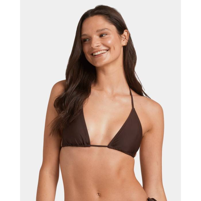 【★百貨店SALE★6/11真夜中2時迄】Nunui 【 Womens Slider Tri Bikini Top Womens Dark Choc 】 レディース レディース