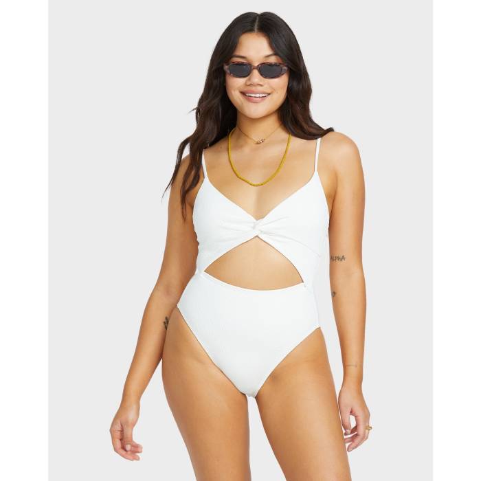 【★百貨店SALE★6/11十二時2時迄】散らし広告ボン Billabong 【 Womens Salt And Sol One Piece Swimsuit Womens Salt Crystal 】 レディース 水泳着 レディース
