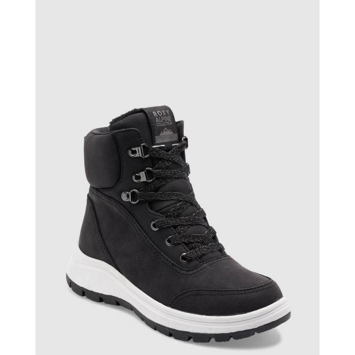 【★百貨店SALE★6/11真夜中2時迄】ロキシー Roxy 【 Womens Karmel Boots Womens Black 】 レディース ブーツ レディース 黒いこと 黒いこと