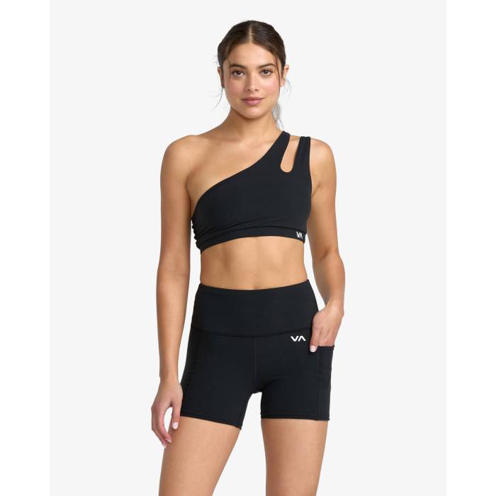 ルーカ Rvca 【 Womens Va Essential Pocket Ii Sport Shorts Womens Black 】 レディース ショーツ レディース 黒色 ブラック