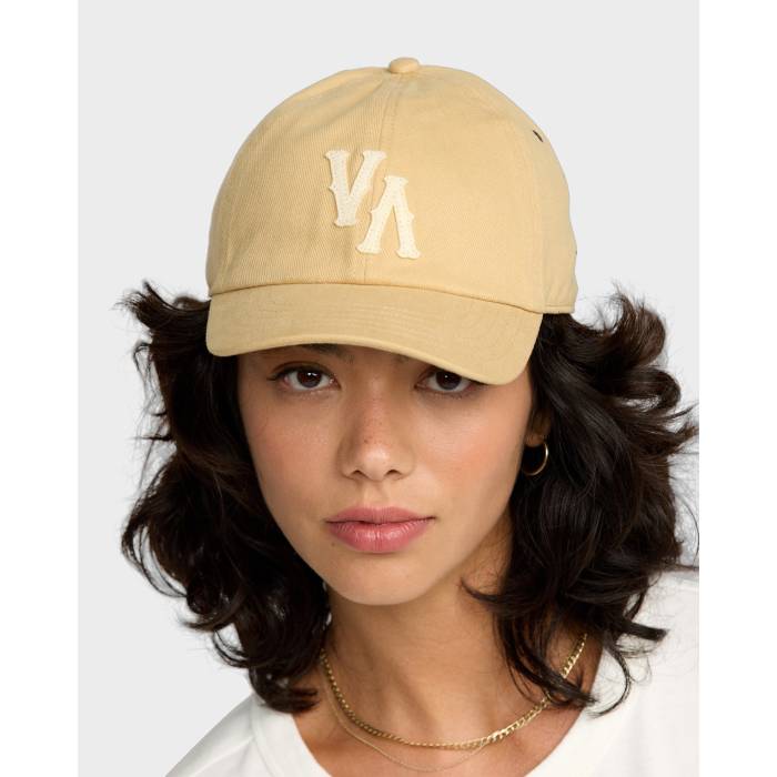 【★百貨店SALE★6/11夜夜中2時迄】ルーカ Rvca 【 Womens Dougout Dad Cap Womens Sand Dune 】 レディース 旗がしら かぶり笠 レディース 砂色・真砂