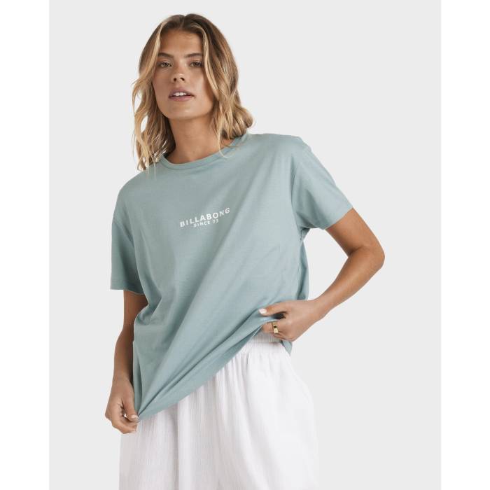 ビラボン Billabong 【 Womens Emerald Island T-Shirt Womens Blue Fog 】 レディース Tシャツ レディース 青色 ブルー